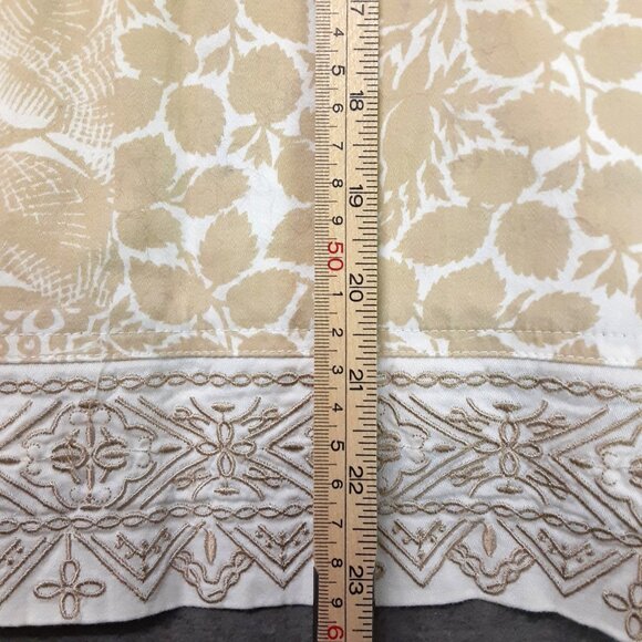 Drapers & Damons Woman's Top Size 14P, Pockets, Beige/White, Button Closure - Picture 8 of 8